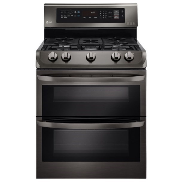 LG Appliances LDG4313BD 6.9 cu. ft. Gas Double Oven Range with